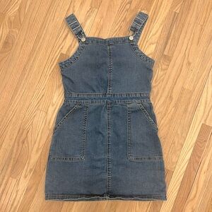 Art class blue denim skirt overalls in size 10/12